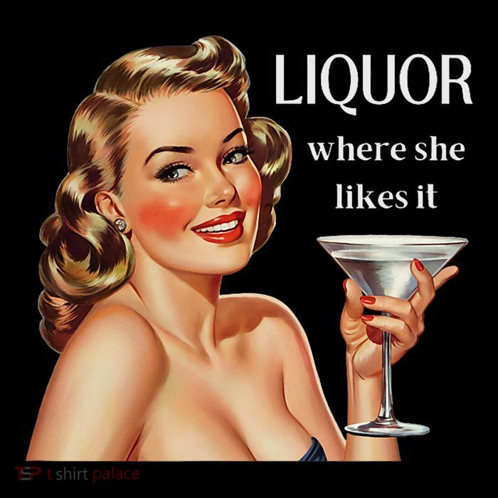 Liquor Where She Likes It Funny Drinking Alcohol Lover Short Acrylic Beanie