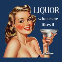 Liquor Where She Likes It Funny Drinking Alcohol Lover Infant Baby Jersey Bodysuit