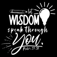 Let Wisdom Speak Through You Psalm 37:30 Flexfit Unipanel Trucker Cap