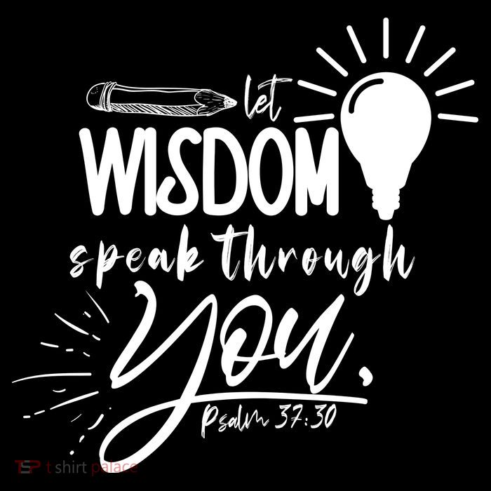 Let Wisdom Speak Through You Psalm 37:30 Pom Pom 12in Knit Beanie