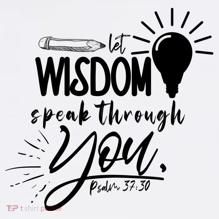 Let Wisdom Speak Through You Psalm 37:30 Hoodie