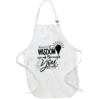 Let Wisdom Speak Through You Psalm 37:30 Apron