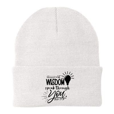 Let Wisdom Speak Through You Psalm 37:30 Beanie