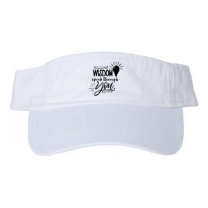 Let Wisdom Speak Through You Psalm 37:30 Valucap Bio-Washed Visor