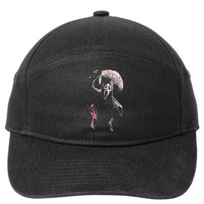 Lets Watch Scary Movies Horror Movies Scary 7-Panel Snapback Hat