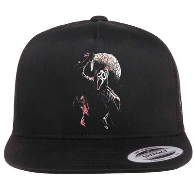 Lets Watch Scary Movies Horror Movies Scary Flat Bill Trucker Hat