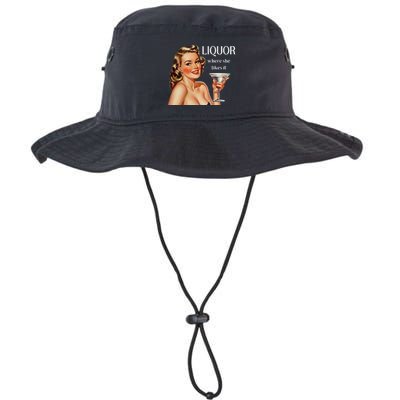 Liquor Where She Likes It Drinking Alcohol Lover Bucket Hat