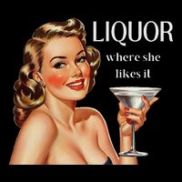Liquor Where She Likes It Drinking Alcohol Lover 16 in Basic Backpack