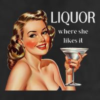 Liquor Where She Likes It Drinking Alcohol Lover 25L Jumbo Tote