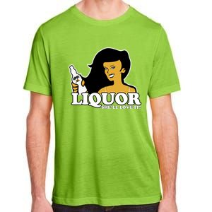 Liquor Where She Likes It Gift For Wine Lover Adult ChromaSoft Performance T-Shirt