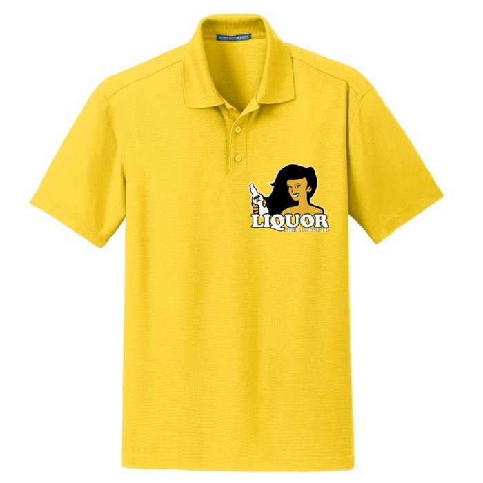 Liquor Where She Likes It Gift For Wine Lover Dry Zone Grid Polo