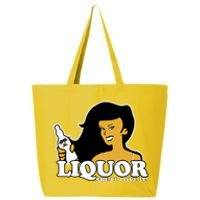 Liquor Where She Likes It Gift For Wine Lover 25L Jumbo Tote