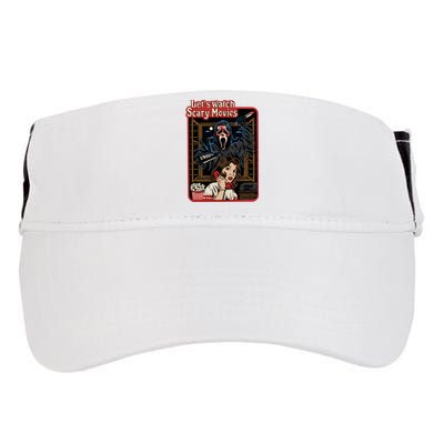 Lets Watch Scary Movie Halloween Ghostface Retro Adult Drive Performance Visor