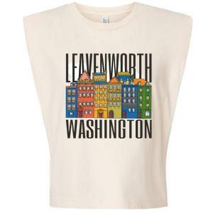 Leavenworth Washington State Garment-Dyed Women's Muscle Tee