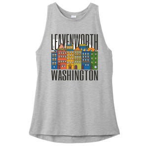 Leavenworth Washington State Ladies PosiCharge Tri-Blend Wicking Tank