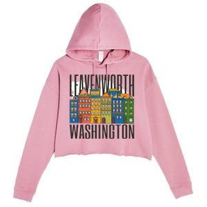 Leavenworth Washington State Crop Fleece Hoodie