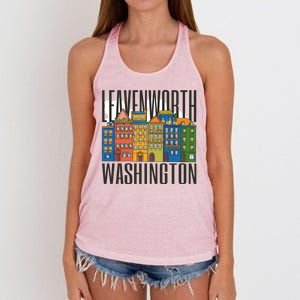 Leavenworth Washington State Women's Knotted Racerback Tank