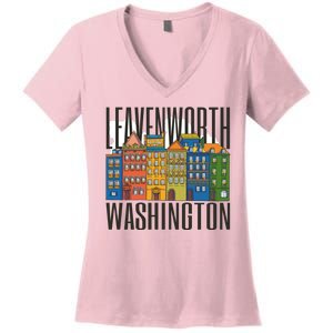 Leavenworth Washington State Women's V-Neck T-Shirt