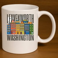 Leavenworth Washington State 11oz C Handle Ceramic Mug