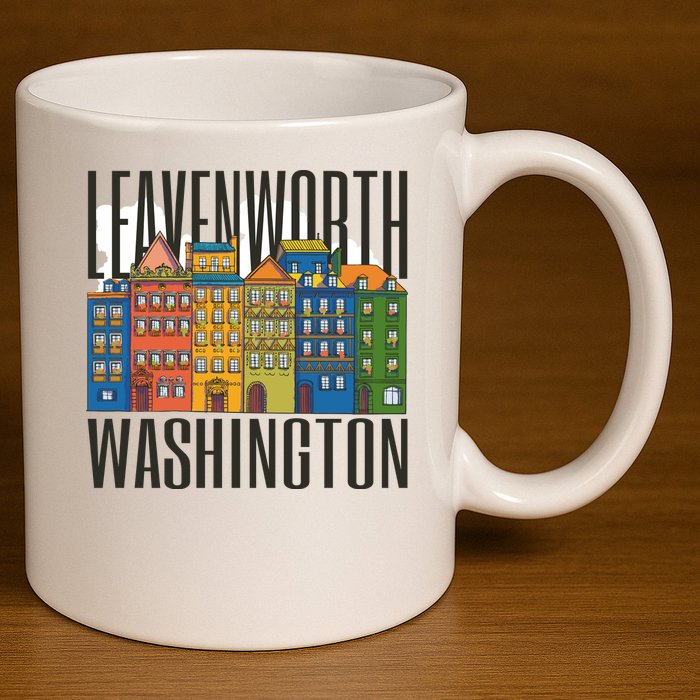 Leavenworth Washington State 11oz C Handle Ceramic Mug