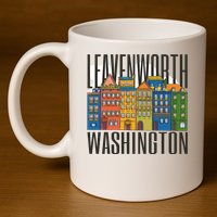 Leavenworth Washington State 11oz C Handle Ceramic Mug