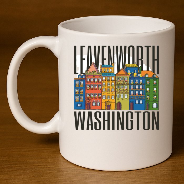 Leavenworth Washington State 11oz C Handle Ceramic Mug