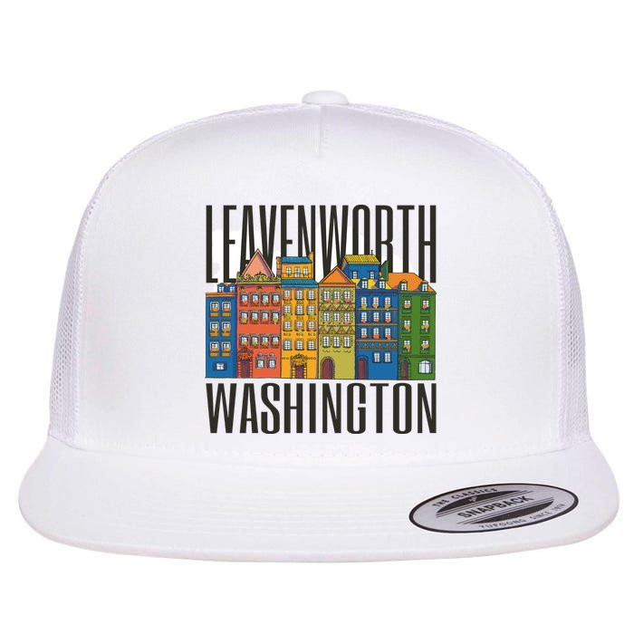 Leavenworth Washington State Flat Bill Trucker Hat