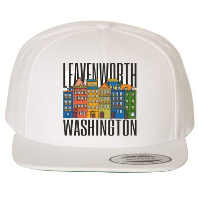 Leavenworth Washington State Wool Snapback Cap