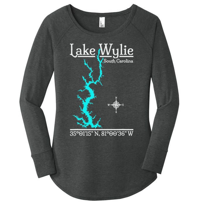 Lake Wylie South Carolina Women's Perfect Tri Tunic Long Sleeve Shirt