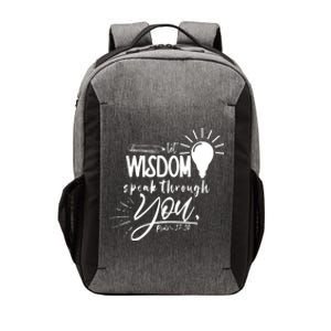 Let Wisdom Speak Through You Psalm 37:30 Bible Verse Vector Backpack