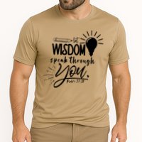 Let Wisdom Speak Through You Psalm 37:30 Bible Verse Cooling Performance Crew T-Shirt