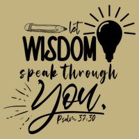 Let Wisdom Speak Through You Psalm 37:30 Bible Verse Cooling Performance Crew T-Shirt