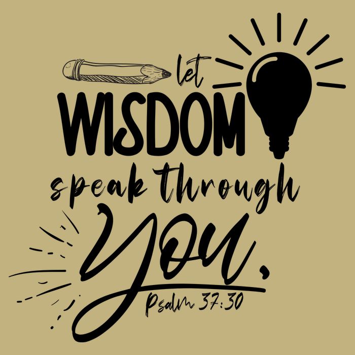 Let Wisdom Speak Through You Psalm 37:30 Bible Verse Cooling Performance Crew T-Shirt