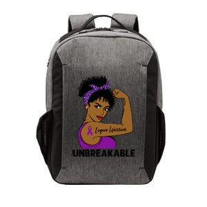 Lupus Warrior Strong Black Unbreakable Awareness Gift Vector Backpack