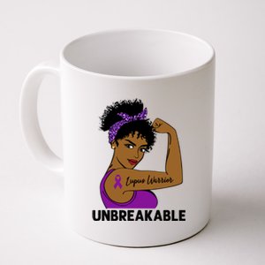 Lupus Warrior Strong Black Unbreakable Awareness Gift Coffee Mug