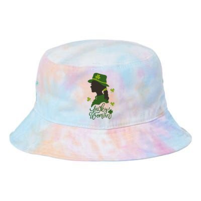 Lucky Woman St Patricks Day Tie Dye Newport Bucket Hat