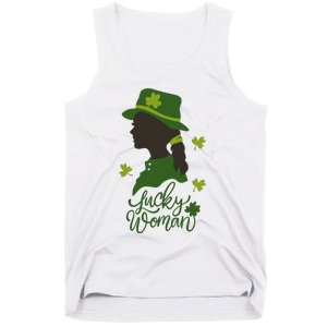 Lucky Woman St Patricks Day Tank Top