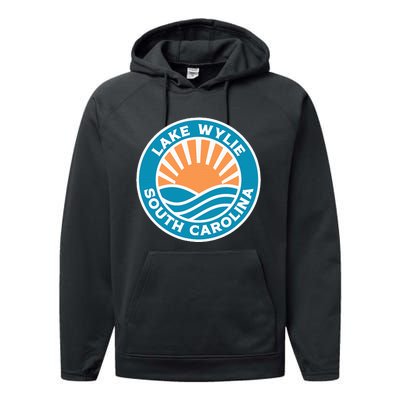 Lake Wylie South Carolina Performance Fleece Hoodie