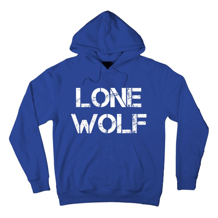 Lone Wolf Sigma Male Vintage Leader Of The Pack Self Reliant Cool Gift Hoodie