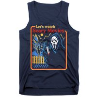 Let's Watch Scary Movies Horror Movies Scary Halloween Ghost Design Tank Top
