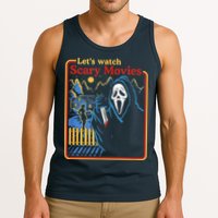 Let's Watch Scary Movies Horror Movies Scary Halloween Ghost Design Tank Top