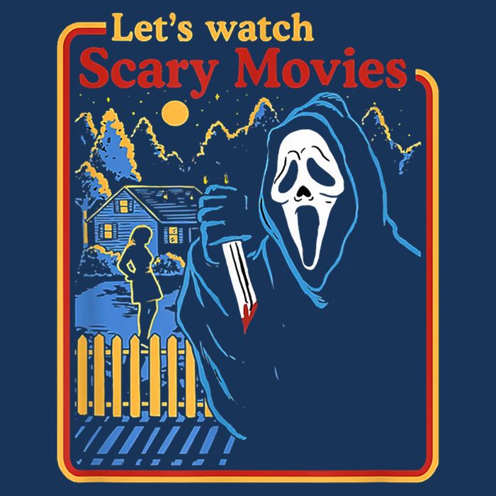 Let's Watch Scary Movies Horror Movies Scary Halloween Ghost Design Tank Top