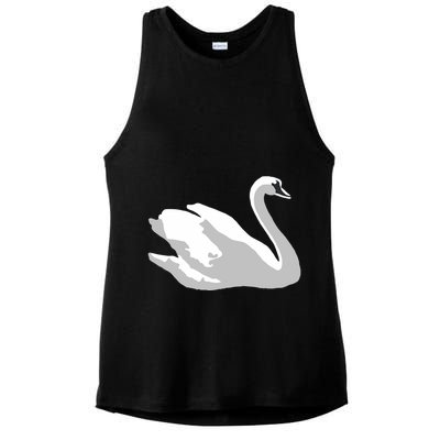 Ldr With Swan Ladies PosiCharge Tri-Blend Wicking Tank