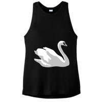 Ldr With Swan Ladies PosiCharge Tri-Blend Wicking Tank