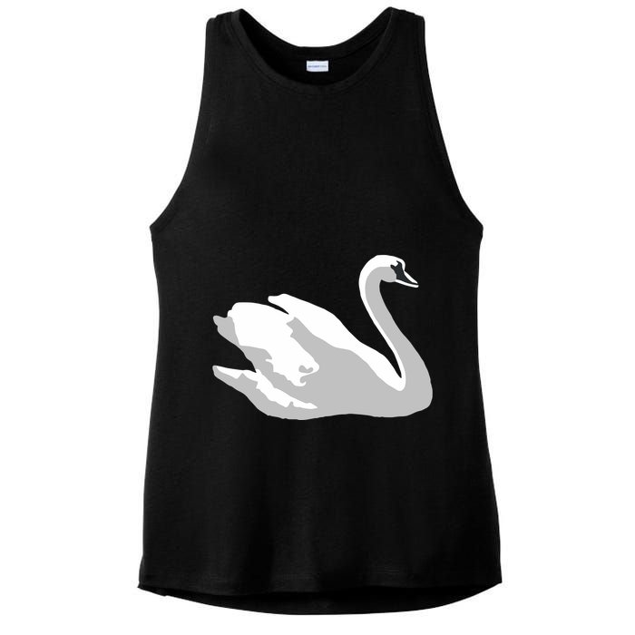 Ldr With Swan Ladies PosiCharge Tri-Blend Wicking Tank