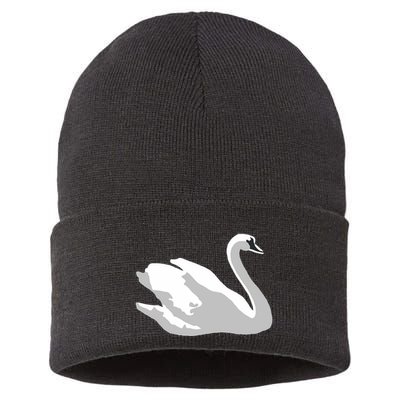 Ldr With Swan Sustainable Knit Beanie
