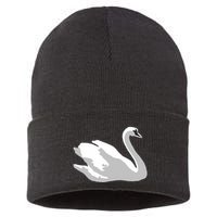 Ldr With Swan Sustainable Knit Beanie