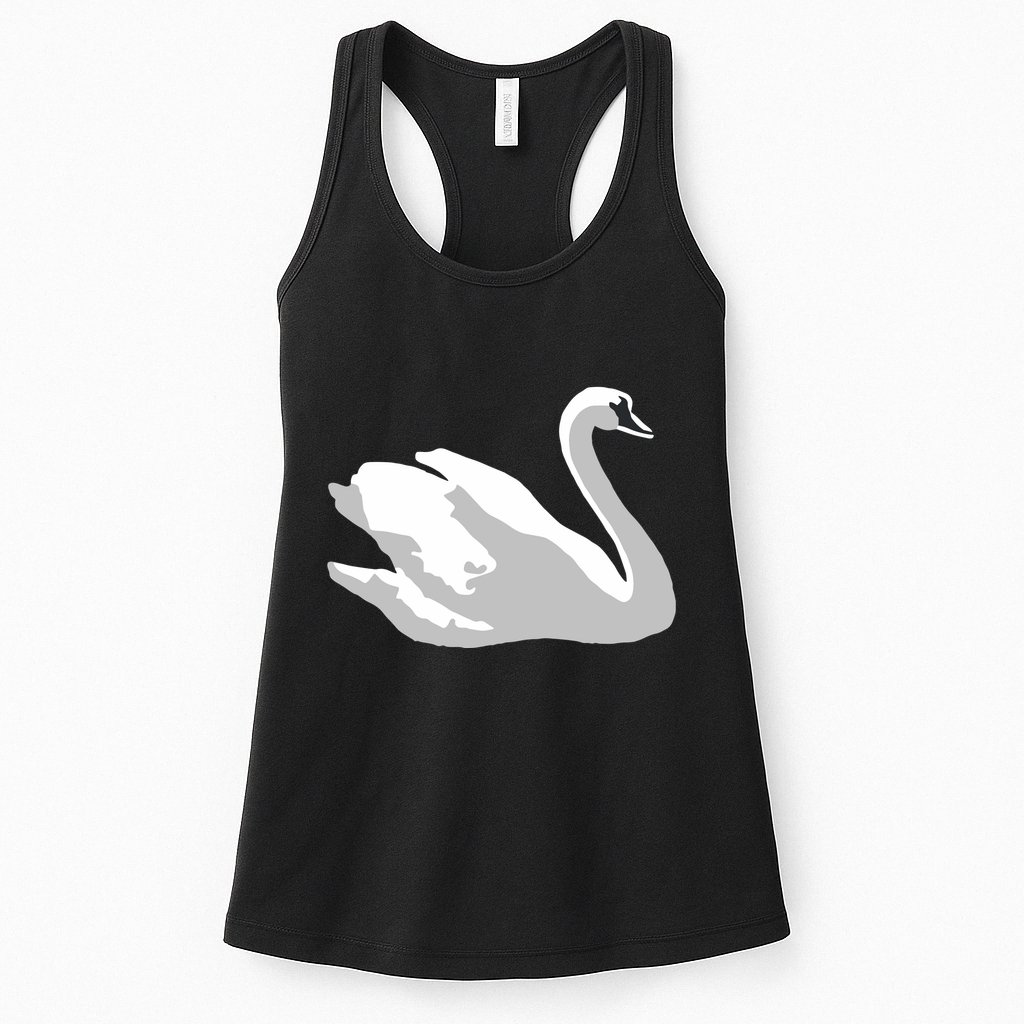 Ldr With Swan Womens Tank Top