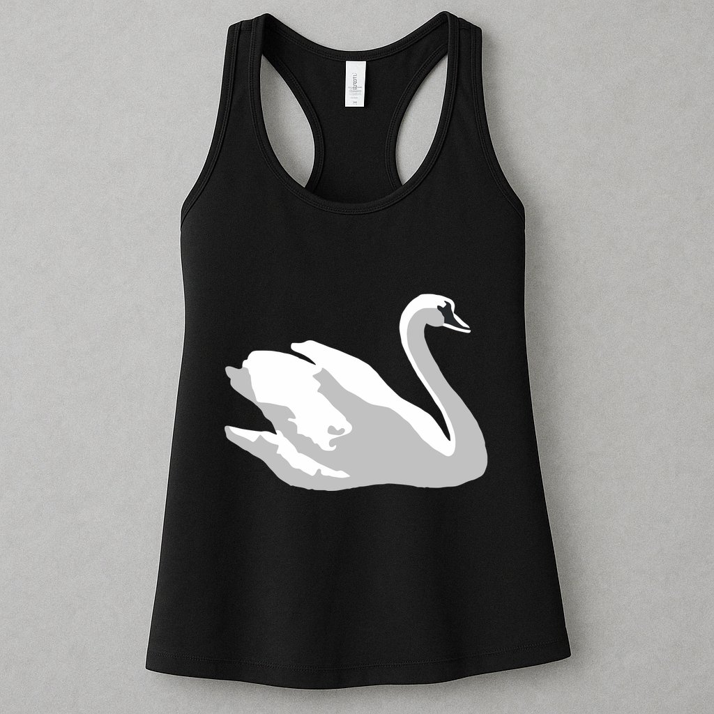 Ldr With Swan Womens Tank Top