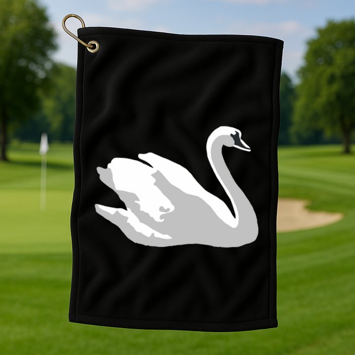 Ldr With Swan Golf Towel